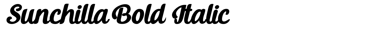 Sunchilla Bold Italic